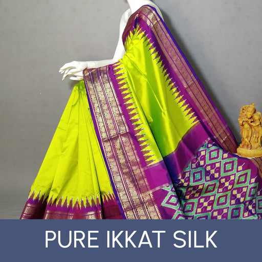 Pure Ikkat Silk