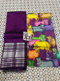 Beautiful Mangalgiri Saree With 2 Blouse