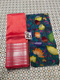 Beautiful Mangalgiri Saree With 2 Blouse
