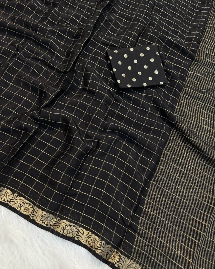 Beautiful Pure Chinnon With Blouse