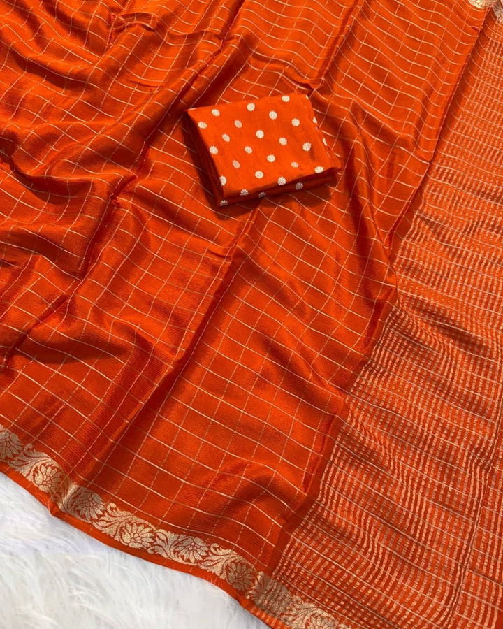 Beautiful Pure Chinnon With Blouse