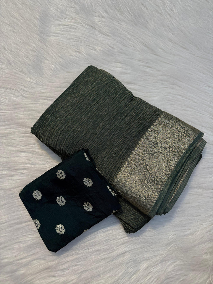 Beautiful Tissue Crush With Blouse