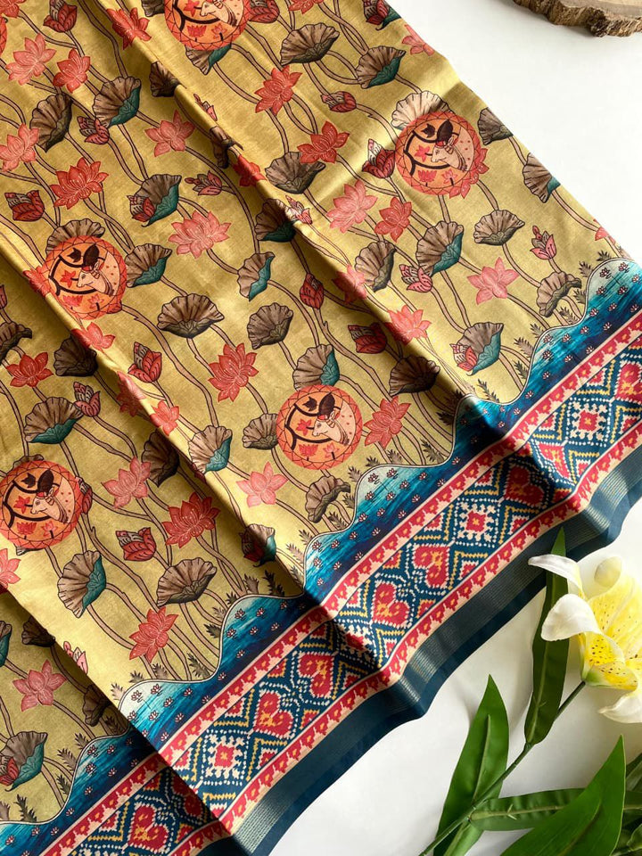 Beautiful Viscose Dola Silk Saree With Blouse