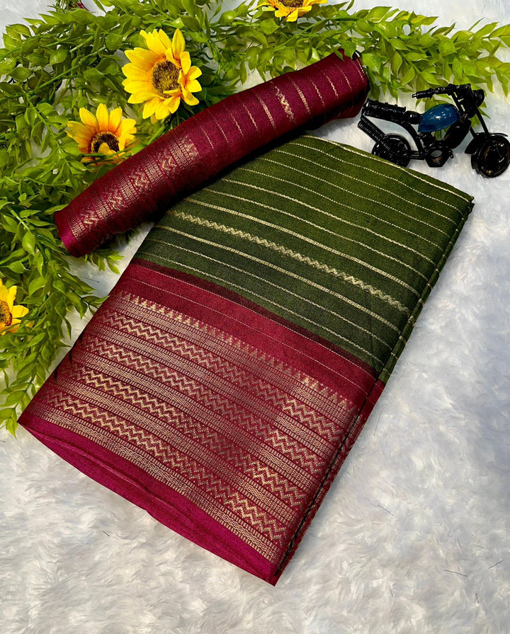 Beautiful Mysore Silk Saree With Blouse