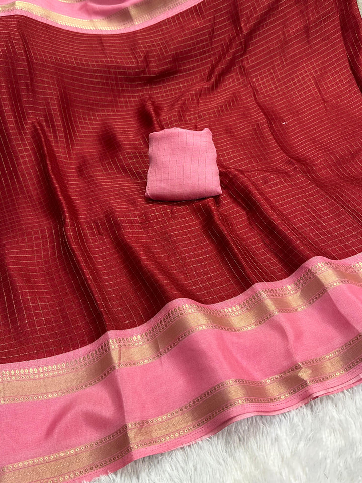 Beautiful Mysore Silk Saree With Blouse