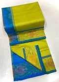 Ever Green Trending Tripura Silk Saree With Ikkat Border
