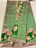 Mangalgiri Saree With Pichawi Applique Work All Over