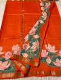 Mangalgiri Saree With Pichawi Applique Work All Over
