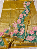 Mangalgiri Saree With Pichawi Applique Work All Over
