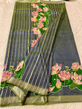 Mangalgiri Saree With Pichawi Applique Work All Over