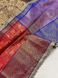 Exclusive Banaras Silk Saree With Lace Border