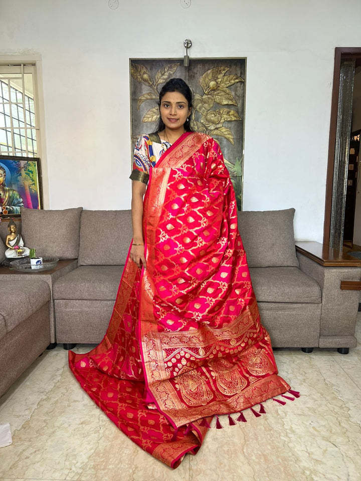 Banarase Brocade Silk Saree with Blouse