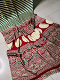 Ajrakh saree