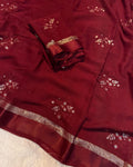 Chiffon With Embroidery Saree
