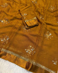 Chiffon With Embroidery Saree