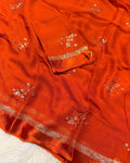 Chiffon With Embroidery Saree