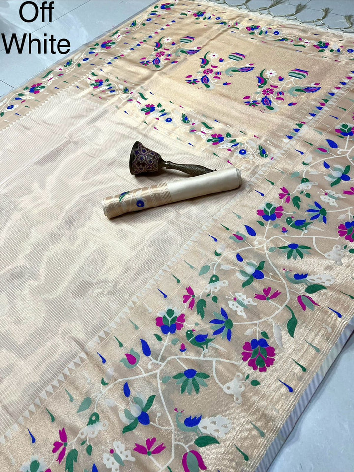 Beautiful Tissue Painthani Silk Saree