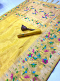 Beautiful Tissue Painthani Silk Saree