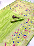 Beautiful Tissue Painthani Silk Saree