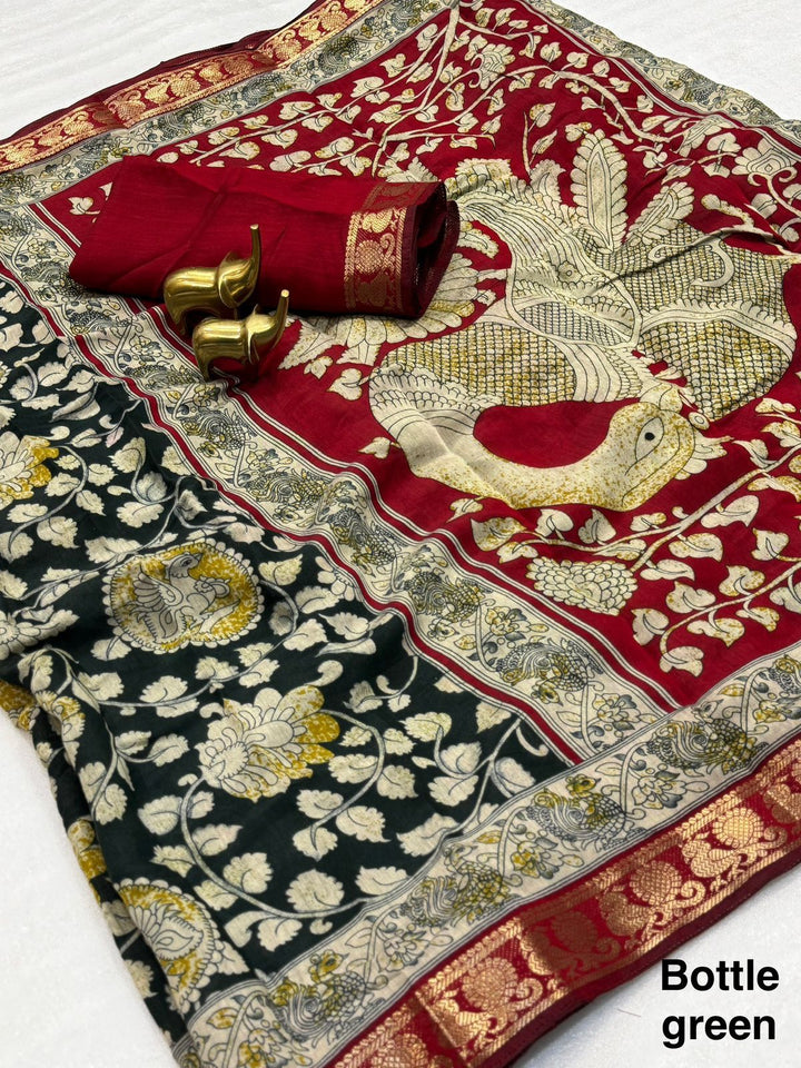 Pure Viscose Kalamkari Saree