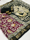 Pure Viscose Kalamkari Saree