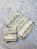 Beautiful Chinnon Viscose Saree With Blouse