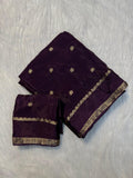Beautiful Chinnon Viscose Saree With Blouse