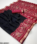 Beautiful Mangalgiri Silk Saree With Kalamkari Border