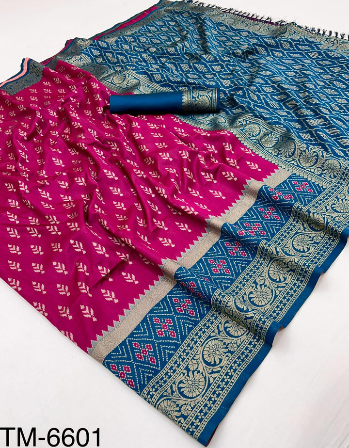 Soft Silk Ikkat Banarse Saree