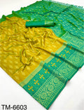 Soft Silk Ikkat Banarse Saree