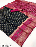 Soft Silk Ikkat Banarse Saree