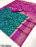 Soft Silk Ikkat Banarse Saree