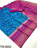 Soft Silk Ikkat Banarse Saree