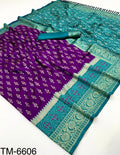 Soft Silk Ikkat Banarse Saree