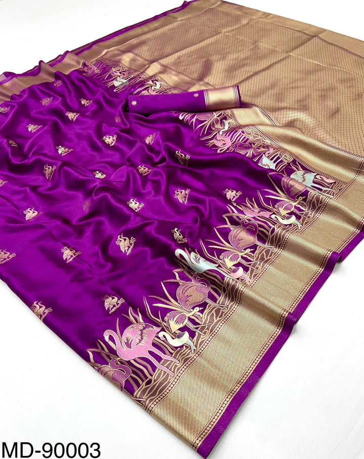 Mashru Silk Saree With Concept