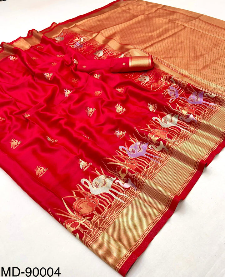 Mashru Silk Saree With Concept