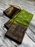 Beautiful Banarse Saree With Chikankari Embroidery Saree