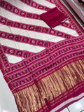 Pure Gaji Silk Saree With Zari Pallu 
