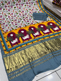 Pure Gaji Silk Saree With Zari Pallu 