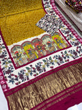 Pure Gaji Silk Saree With Zari Pallu 