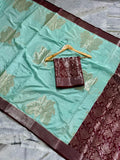 Beautiful Banarase Silk Saree With Blouse