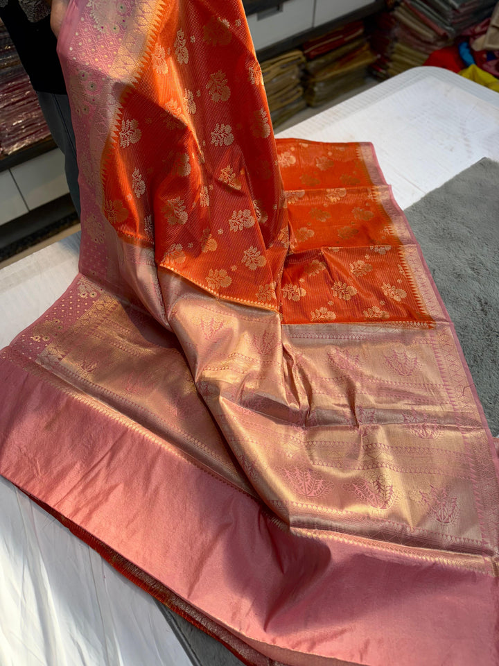 New Arrivals Raw Mango Banarase Silk