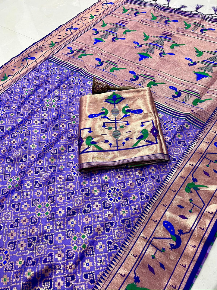 Beautiful Patola + Paithani Silk Sarees