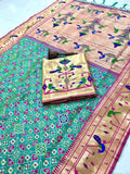 Beautiful Patola + Paithani Silk Sarees