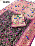 Beautiful Patola + Paithani Silk Sarees