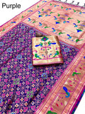Beautiful Patola + Paithani Silk Sarees