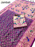Beautiful Patola + Paithani Silk Sarees