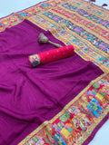 Beautiful Viscose Hand Embroidery Saree