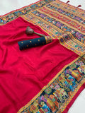 Beautiful Viscose Hand Embroidery Saree