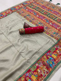 Beautiful Viscose Hand Embroidery Saree